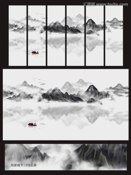 禪意山水裝飾畫