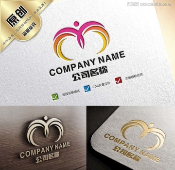 瑜伽飛鳥logo設(shè)計(jì)