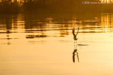 云南昆明滇池黄昏风景