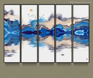 水墨山水畫(huà) 意境寫(xiě)意水墨