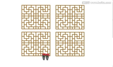 中國風窗戶花紋