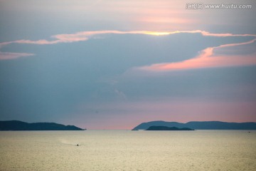 泰国芭提雅黄昏的海