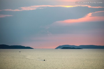 泰国芭提雅黄昏的海
