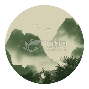 水墨山水畫