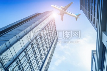 建筑和飞机