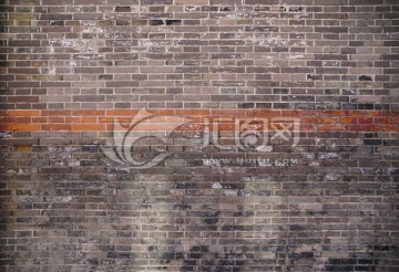 古建筑青砖墙