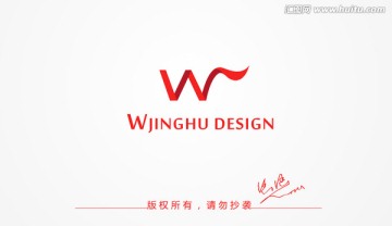 字母W标志 W