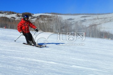 滑雪场景