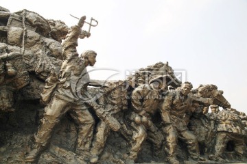 渡江战役支援前线雕塑
