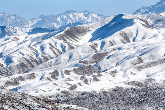 冬季天山山脉