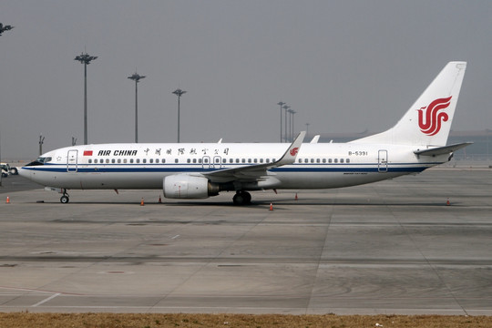 北京首都机场 国航飞机