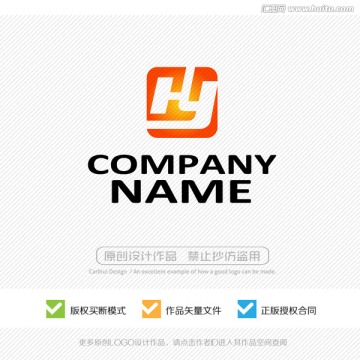 hy字母 LOGO設計