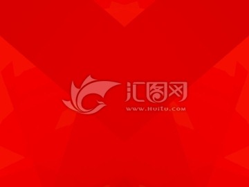 紅色立體抽象幾何背景底紋高清