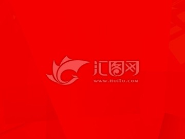 紅色幾何立體背景抽象底紋高清