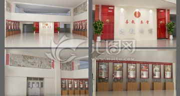 中式學(xué)校大廳