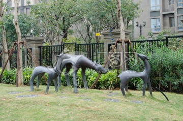 雕塑 鹿