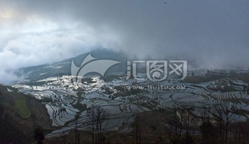 元阳多依树梯田日出