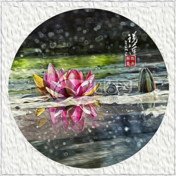 裝飾油畫(huà) 睡蓮
