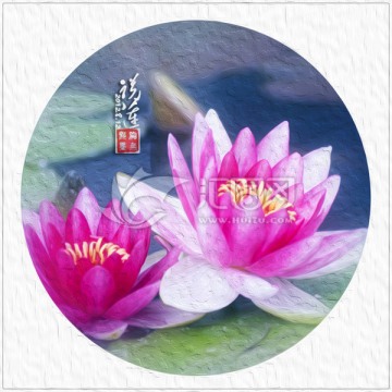 裝飾油畫 睡蓮