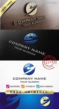 S字母 動感 LOGO設(shè)計