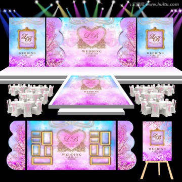 樱花婚礼舞台设计