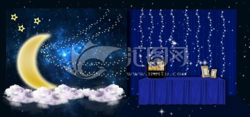 夢(mèng)幻星空婚禮迎賓區(qū)