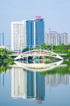 南宁民歌湖曲水桥