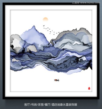 禅境水墨画 新中式意境水墨画