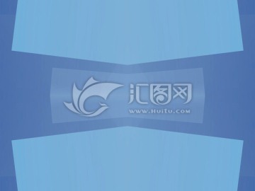 藍色幾何抽象拼接面立體背景高清