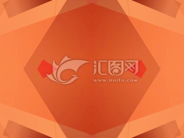 紅色幾何抽象拼接面立體背景高清