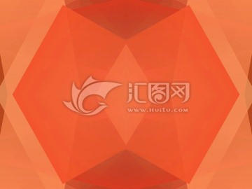紅色幾何抽象拼接面立體背景高清