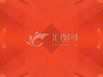 紅色幾何抽象拼接面立體背景高清