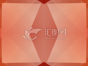 紅色幾何抽象拼接面立體背景高清