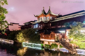 夜景秦淮河