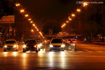 成都道路夜景