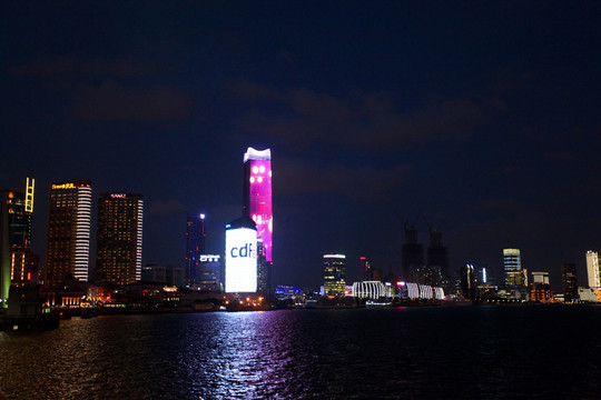 上海 外滩 陆家嘴 夜景 灯光