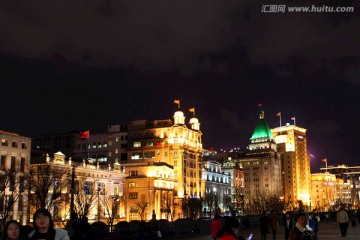 上海 外滩 夜景 灯光 亮化