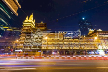 靜安寺 上海 夜景 都市夜景