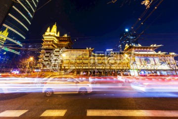 靜安寺夜景