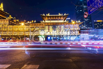 静安寺夜景