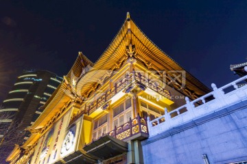 静安寺 上海 夜景 都市夜景