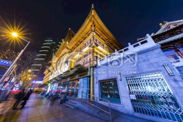 静安寺 上海 夜景 都市夜景