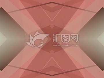 紅色幾何抽象拼接面立體背景高清