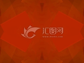 紅色幾何抽象拼接面立體背景高清