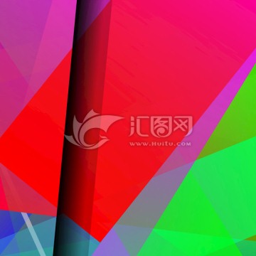 紅色立體拼接 抽象高清背景