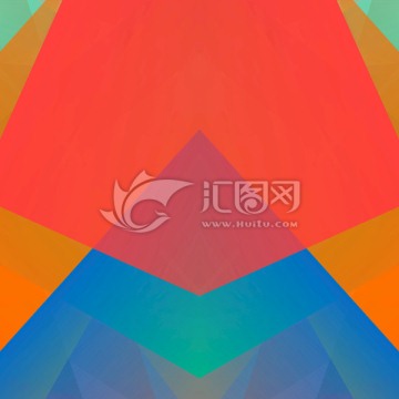 紅色立體拼接 抽象高清背景