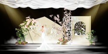 中式婚禮舞臺(tái)