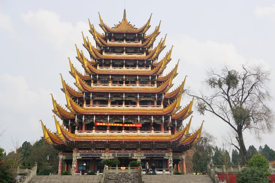 遂宁灵泉寺 观音阁外景