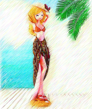 夏日美人