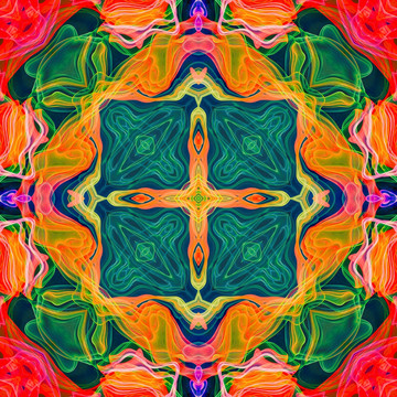 唯美花型線條裝飾畫